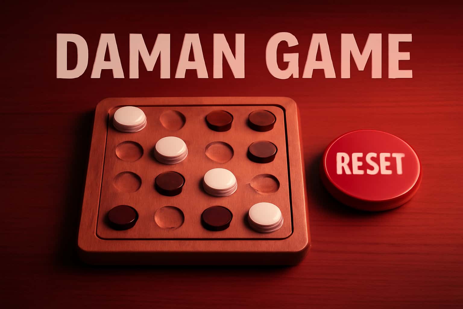 Visual representation of Daman Game Reset process with clear text.
