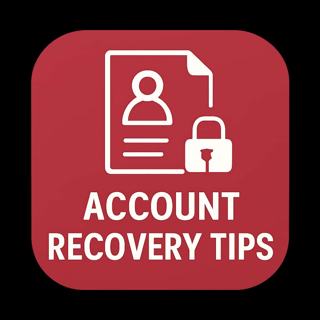 Icon representing account recovery tips for Daman Game.