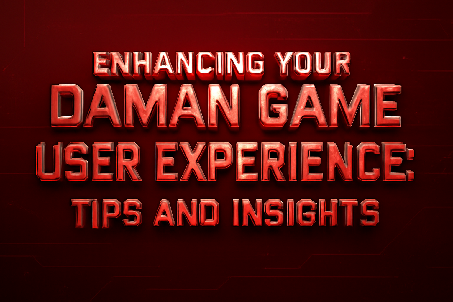 Visual representation of Daman Game Help resources in a high-tech design.