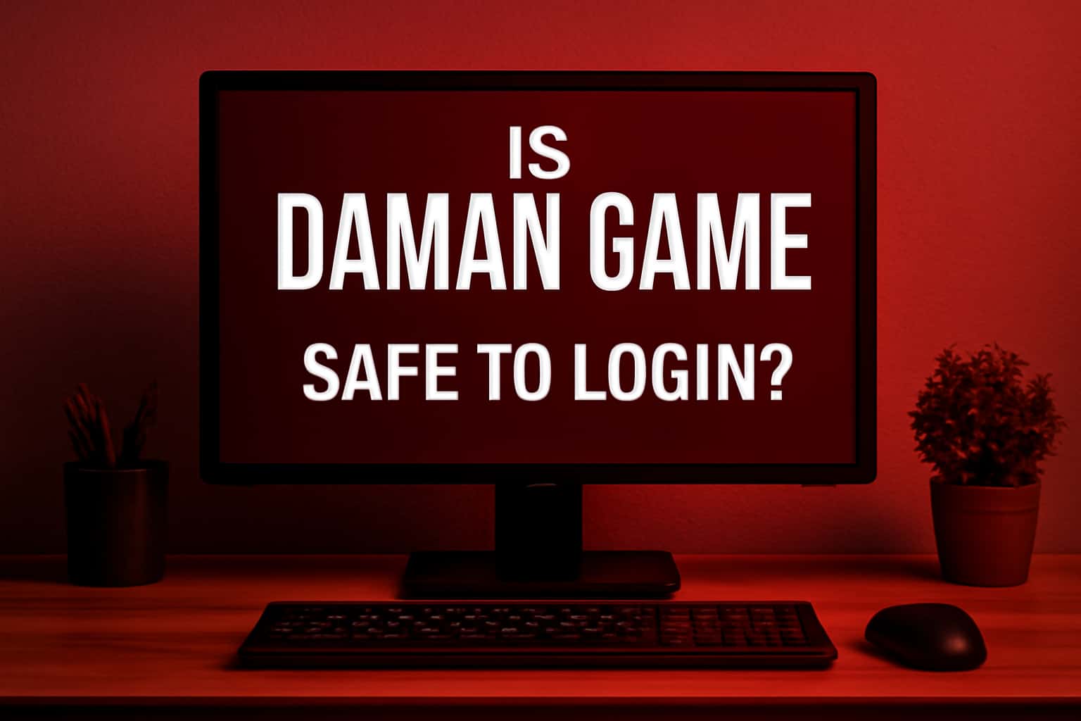 A high-tech scene depicting secure login protocols for Daman Game.