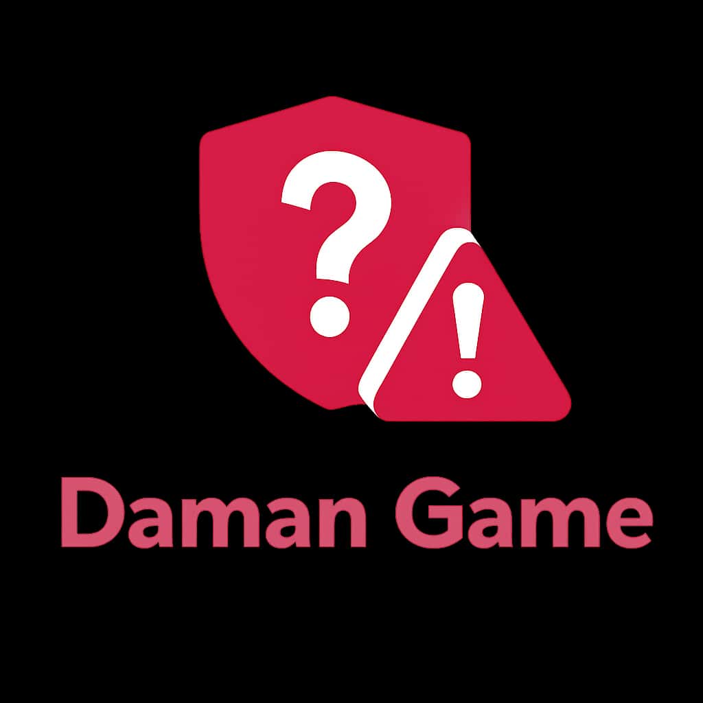 An informative badge on Daman Game login security.