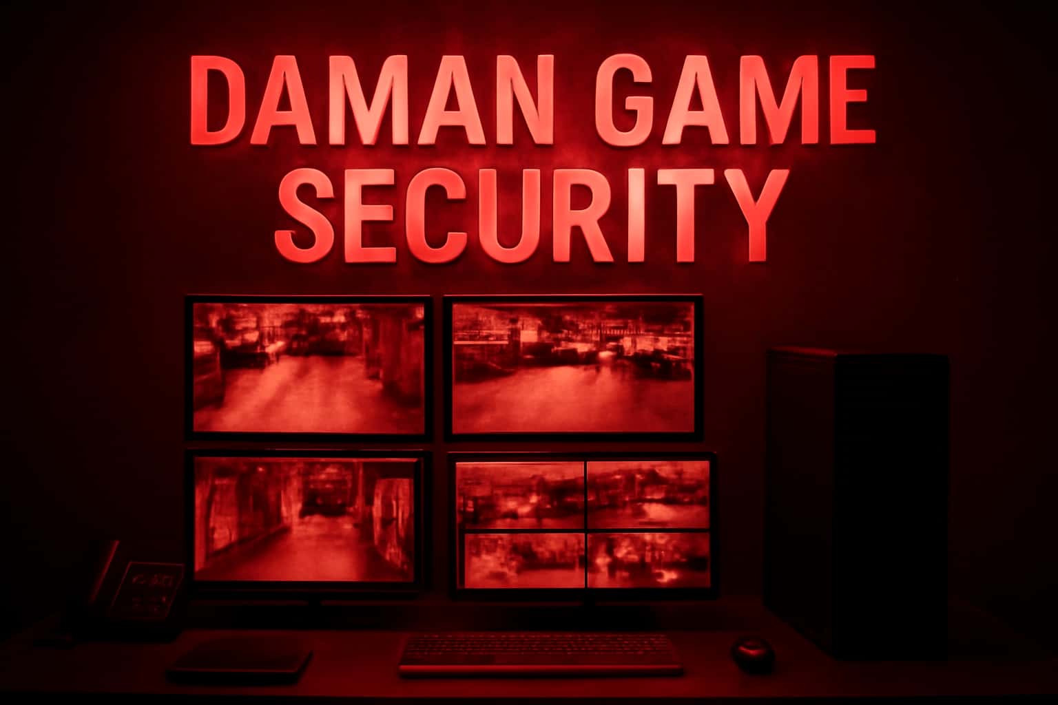 A visual representation of Daman Game Security features, highlighting secure access methods.